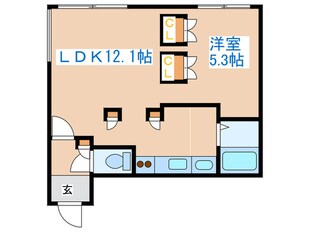 メゾンド－ルの物件間取画像